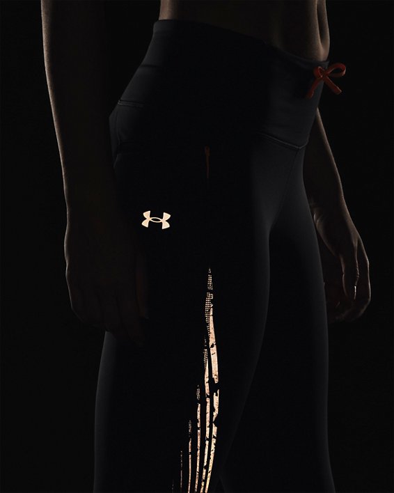 Women's UA OutRun The Cold Tights in Gray image number 3